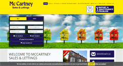 Desktop Screenshot of mccartneyestateagents.co.uk